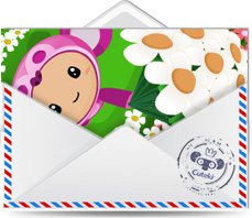Cuteki postal animada