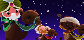 Cuteki postal: Estrella de Navidad
