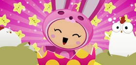 Cuteki postal: Felices Pascuas