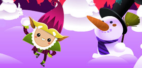 Cuteki postal: Postal Juego: Guerra de Nieve!