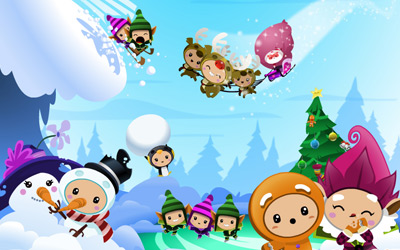 Fondo de pantalla Cuteki Navidad