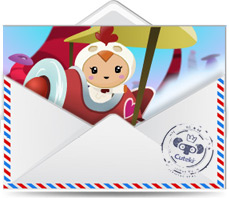 Cuteki postal animada