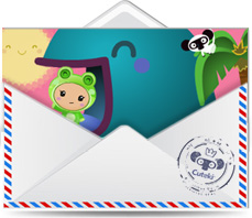 Cuteki postal animada