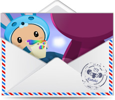 Cuteki postal animada