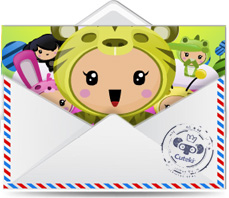 Cuteki postal animada