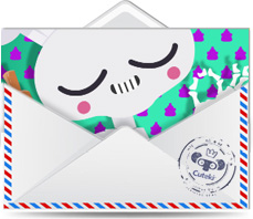 Cuteki postal animada