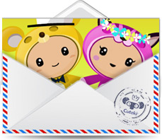 Cuteki postal animada