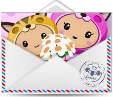 Cuteki postal animada