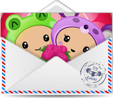 Cuteki postal animada