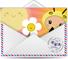 Cuteki postal animada