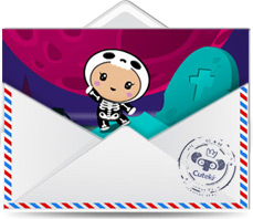 Cuteki postal animada