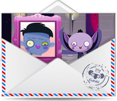 Cuteki postal animada