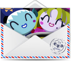 Cuteki postal animada