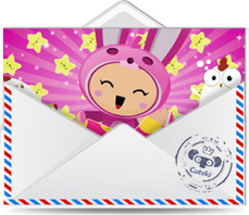 Cuteki postal animada