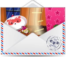 Cuteki postal animada