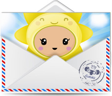 Cuteki postal animada