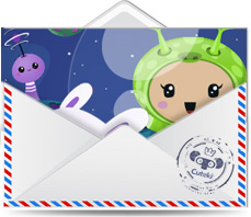 Cuteki postal animada