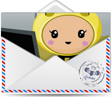 Cuteki postal animada